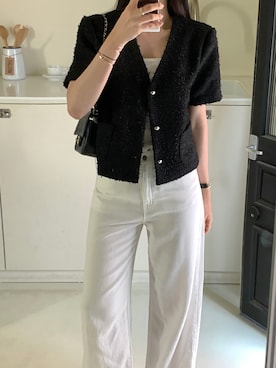 「アイテム（その他アウター）」を使った、douladoulaさん（レディース・162cm）の夏コーディネート