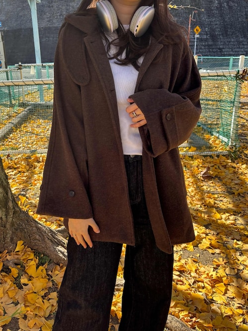 セール】ウールライクステンカラーコート（その他アウター）｜Doula