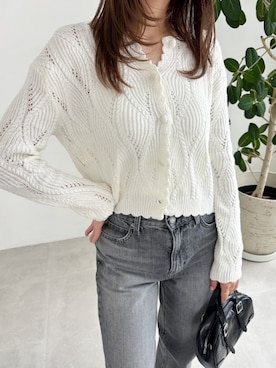 「透かし編みニット」｜douladoulaさん（レディース・162cm）の秋コーディネート