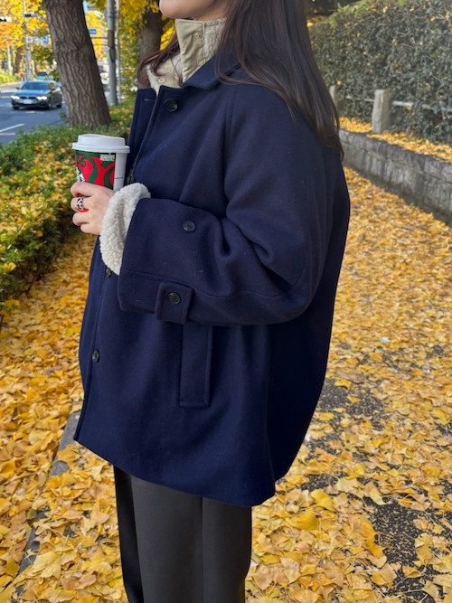 セール】ウールライクステンカラーコート（その他アウター）｜Doula