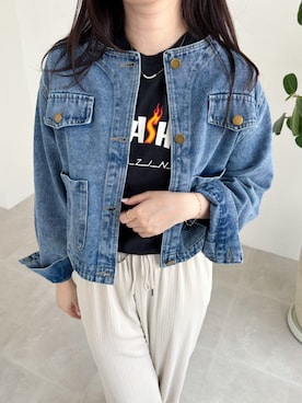 「初秋コーデ」｜「アイテム（デニムジャケット）」を使った、douladoulaさん（レディース・162cm）の秋コーディネート