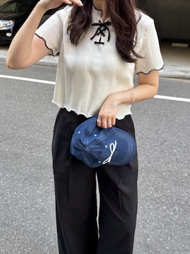 「メガネ女子」｜douladoulaさん（レディース・162cm）の春コーディネート