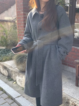「マイベストコーデ2024」｜「アイテム（その他アウター）」を使った、douladoulaさん（レディース・162cm）の冬コーディネート