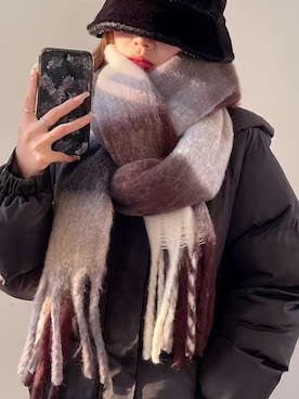 「マフラーコーデ」｜douladoulaさん（レディース・162cm）の冬コーディネート