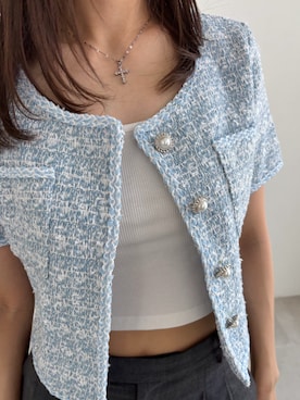 「アイテム（その他アウター）」を使った、douladoulaさん（レディース・162cm）の夏コーディネート
