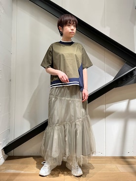 「D.A.T.E.（デイト）のアイテム」を使った、funayamaさん（レディース・163cm）の春コーディネート