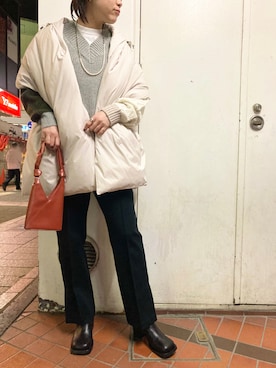 「ADDICT（アディクト）のアイテム」を使った、funayamaさん（レディース・163cm）の冬コーディネート
