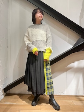 「B'2nd（ビーセカンド）のアイテム」を使った、funayamaさん（レディース・163cm）の冬コーディネート