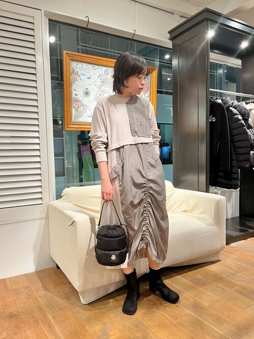 ビーセカンド（B’2nd）/AULA AILA（アウラ アイラ）別注ミリタリーライクカットソーワンピース セール】AULA AILA（アウラ アイラ）別注ミリタリーライクカットソー