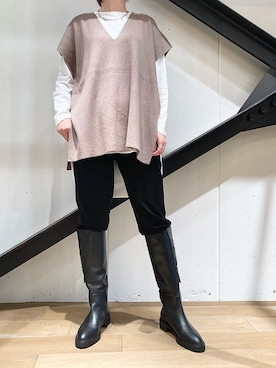 「ANNE MARIE CHAGNON（アンマリーシャニョン）のアイテム」を使った、funayamaさん（レディース・163cm）の夏コーディネート
