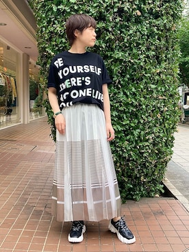 「NAKAGAMI（ナカガミ）のアイテム」を使った、funayamaさん（レディース・163cm）の夏コーディネート