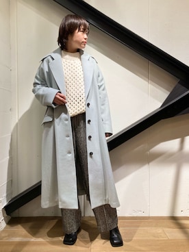 「EZUMi（エズミ）のアイテム（その他アウター）」を使った、funayamaさん（レディース・163cm）の冬コーディネート