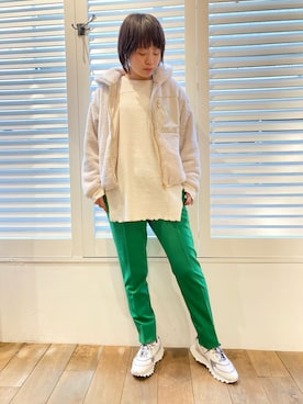 「TATRAS（タトラス）のアイテム（ブルゾン）」を使った、funayamaさん（レディース・163cm）の冬コーディネート