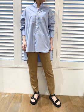「MONCLER（モンクレール）のアイテム」を使った、funayamaさん（レディース・163cm）の夏コーディネート