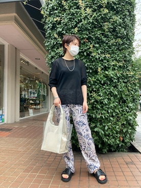 「MONCLER（モンクレール）のアイテム」を使った、funayamaさん（レディース・163cm）の夏コーディネート