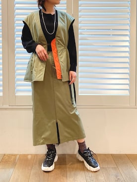 funayamaさん（レディース・163cm）の春コーディネート