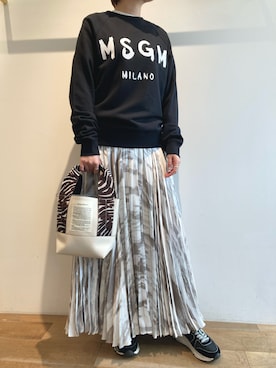 「MSGM（エムエスジーエム）のアイテム」を使った、funayamaさん（レディース・163cm）の夏コーディネート
