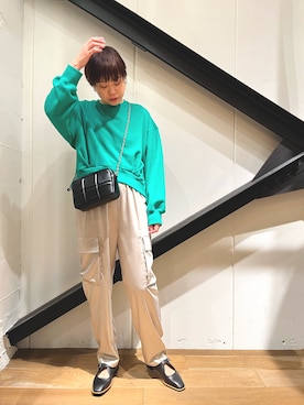 「B2nd」｜「アイテム（スウェット）」を使った、funayamaさん（レディース・163cm）の秋コーディネート
