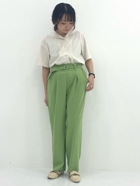 「Howdy Marie（ハウディ―マリー）のアイテム」を使った、まゆげさん（レディース・157cm）の夏コーディネート