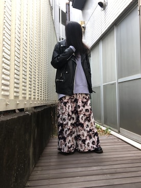 「RE LEAN（レリーン）のアイテム（ジャケット/アウター）」を使った、kana9さん（レディース・157cm）の春コーディネート