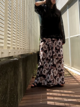 「Scrap Book（スクラップブック）のアイテム（リング）」を使った、kana9さん（レディース・157cm）の夏コーディネート