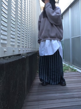 「Scrap Book（スクラップブック）のアイテム（リング）」を使った、kana9さん（レディース・157cm）の秋コーディネート