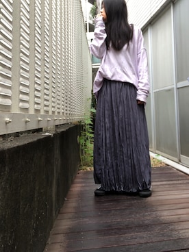 「Scrap Book（スクラップブック）のアイテム（リング）」を使った、kana9さん（レディース・157cm）の秋コーディネート