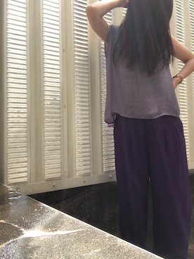 「Scrap Book（スクラップブック）のアイテム（リング）」を使った、kana9さん（レディース・157cm）の夏コーディネート