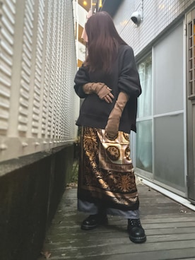 kana9さん（レディース・157cm）の冬コーディネート