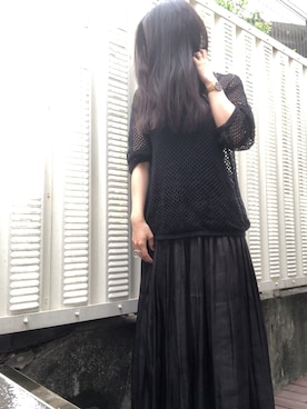 「Scrap Book（スクラップブック）のアイテム（リング）」を使った、kana9さん（レディース・157cm）の夏コーディネート