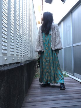 「Scrap Book（スクラップブック）のアイテム（リング）」を使った、kana9さん（レディース・157cm）の秋コーディネート