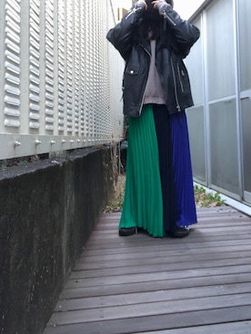 「RE LEAN（レリーン）のアイテム（ジャケット/アウター）」を使った、kana9さん（レディース・157cm）の冬コーディネート