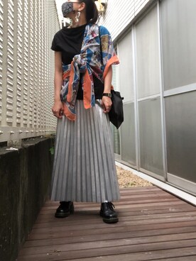 「DHOLIC（ディーホリック）のアイテム（ファッション雑貨）」を使った、kana9さん（レディース・157cm）の夏コーディネート