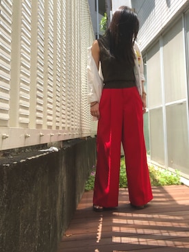 「UNITED ARROWS（ユナイテッドアローズ）のアイテム（タンクトップ）」を使った、kana9さん（レディース・157cm）の夏コーディネート