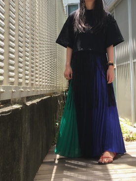 「LAPS（ラプス）のアイテム」を使った、kana9さん（レディース・157cm）の夏コーディネート