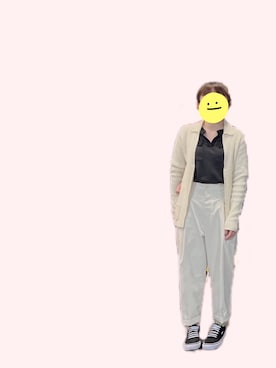 「ニットカーディガン」｜「アイテム（アンサンブル）」を使った、セン🇹🇼さん（レディース・154cm）の春コーディネート