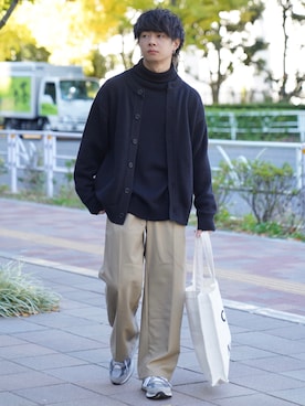 「低身長男子」｜ゆーすけさん（メンズ・165cm）の秋コーディネート