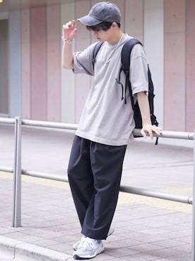 「FEKETE（フェケテ）のアイテム（帽子）」を使った、ゆーすけさん（メンズ・165cm）の夏コーディネート