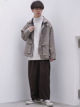 「ADAMASTE（アダマスト）のアイテム（ジャケット/アウター）」を使った、ゆーすけさん（メンズ・165cm）の秋コーディネート