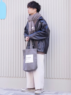 「ADAMASTE（アダマスト）のアイテム（ジャケット/アウター）」を使った、ゆーすけさん（メンズ・165cm）の冬コーディネート