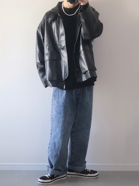 「ADAMASTE（アダマスト）のアイテム（ジャケット/アウター）」を使った、ゆーすけさん（メンズ・165cm）の冬コーディネート