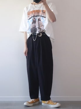 「ロックT」｜「アイテム（その他）」を使った、ゆーすけさん（メンズ・165cm）の夏コーディネート
