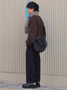「ADAMASTE（アダマスト）のアイテム（パンツ）」を使った、ゆーすけさん（メンズ・165cm）の秋コーディネート