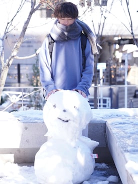 「ADAMASTE（アダマスト）のアイテム（スウェット）」を使った、ゆーすけさん（メンズ・165cm）の冬コーディネート