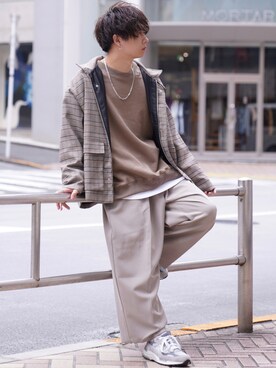「ADAMASTE（アダマスト）のアイテム（ジャケット/アウター）」を使った、ゆーすけさん（メンズ・165cm）の秋コーディネート