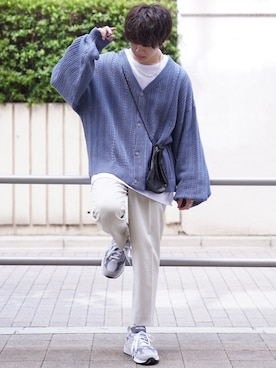 「ADAMASTE（アダマスト）のアイテム（スラックス）」を使った、ゆーすけさん（メンズ・165cm）の秋コーディネート