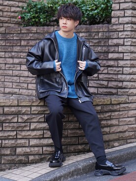 「ADAMASTE（アダマスト）のアイテム（ジャケット/アウター）」を使った、ゆーすけさん（メンズ・165cm）の秋コーディネート