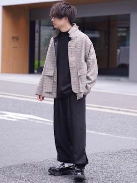 「ADAMASTE（アダマスト）のアイテム（ジャケット/アウター）」を使った、ゆーすけさん（メンズ・165cm）の秋コーディネート