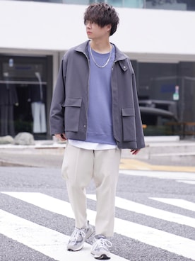 「ADAMASTE（アダマスト）のアイテム（ジャケット/アウター）」を使った、ゆーすけさん（メンズ・165cm）の秋コーディネート