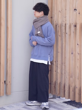 「ADAMASTE（アダマスト）のアイテム（スウェット）」を使った、ゆーすけさん（メンズ・165cm）の秋コーディネート